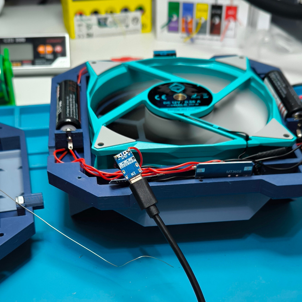 Desk fume extractor in development